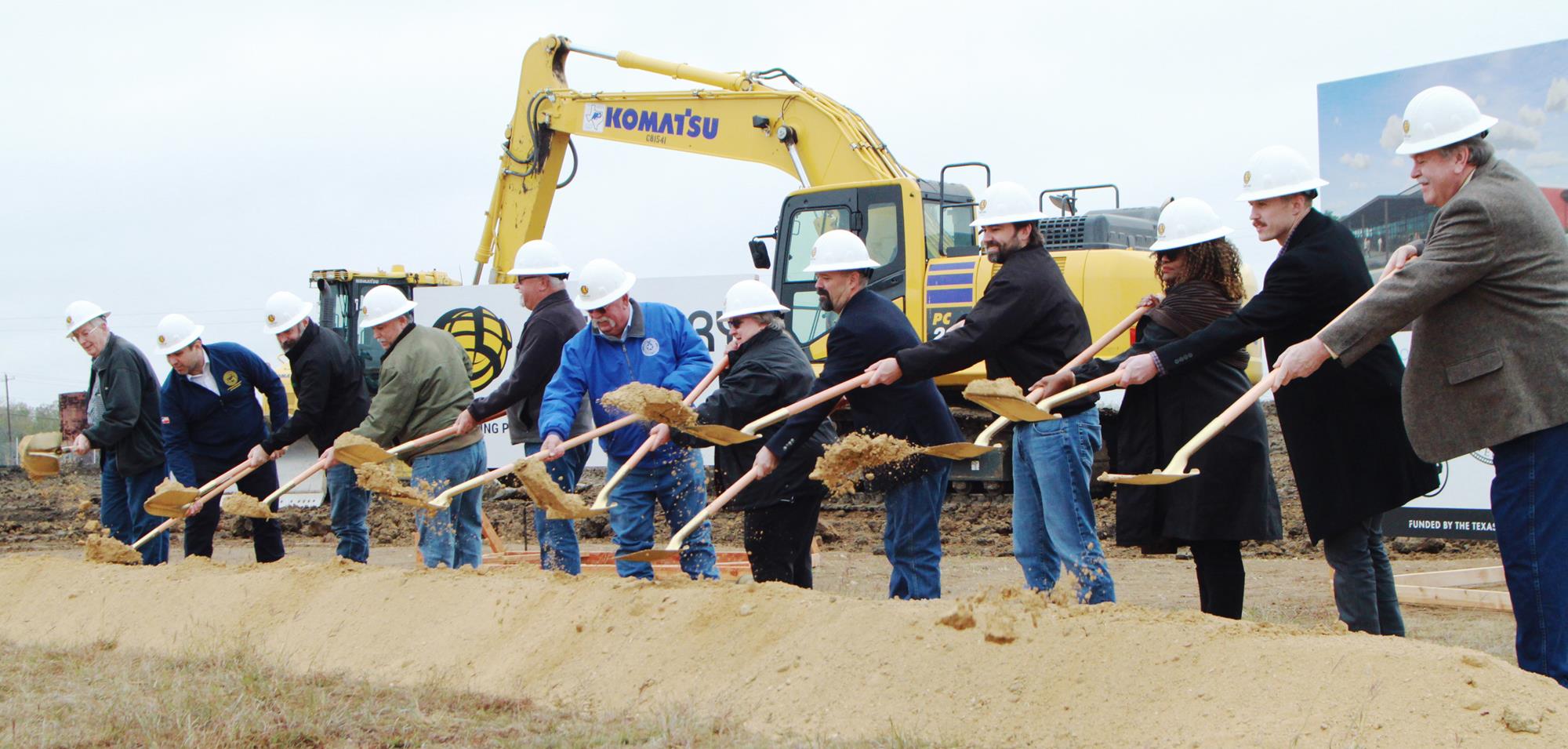 Construction is officially underway on a new evacuation center in Luling that will provide a place for residents of Caldwell County and surrounding areas to seek shelter during disasters such as severe storms and widespread power outages. 